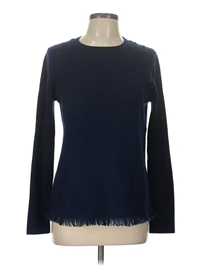 Pre-owned Cortland Park Cashmere Pullover Sweater In Blue