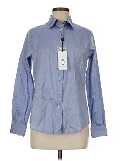Pre-owned Cortland Park Long Sleeve Button Down Shirt In Blue