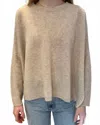 Cortland Park Vero With Thick Crochet-stitch Detail Sweater In Beige/pink In Multi