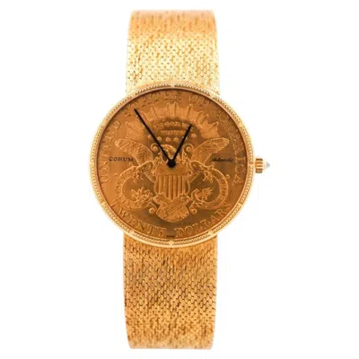 Pre-owned Corum 1895 Us 20 Dollar Liberty Gold Coin 18k Yellow Gold 35mm Automatic Watch