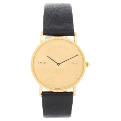 Pre-owned Corum $20 1897 18k Liberty Gold Coin Men's Quartz Watch In Multiple