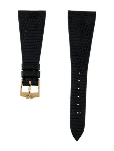 Pre-owned Corum 25mm Watch Strap In Black