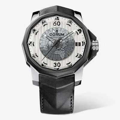Pre-owned Corum Admiral's Cup Challanger Gmt Titanium Day Night 48mm Le Automatic Men's W