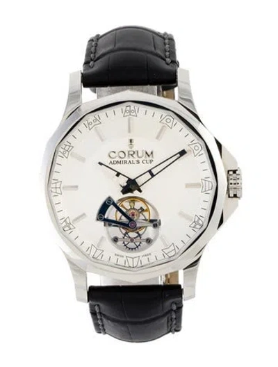 Pre-owned Corum Admiral's Cup Legend 42 Tourbillon Watch In Multi