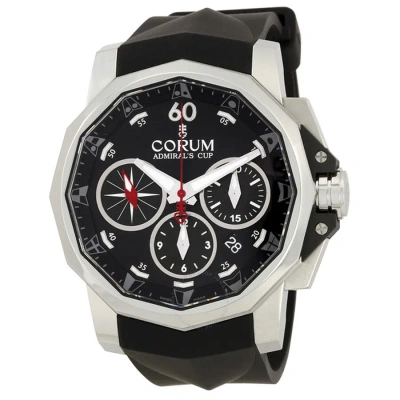Corum Admirals Cup Chronograph Black Dial Men's Watch 753.671.20/f371-an52 In Black / Skeleton