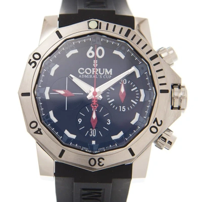 Corum Admirals Cup Chronograph Automatic Chronometer Black Dial Men's Watch A753/03581 In Admiral / Black