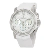 CORUM CORUM ADMIRALS CUP CHRONOGRAPH AUTOMATIC DIAMOND WHITE MOTHER OF PEARL DIAL LADIES WATCH 984.970.47/