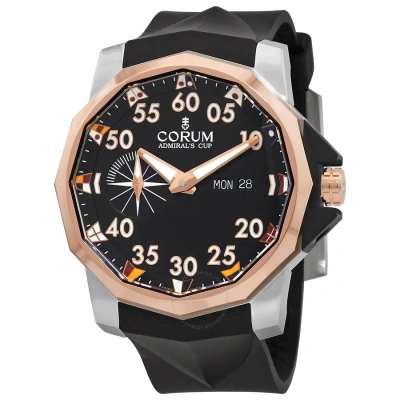 Corum Admirals Cup Competition Automatic Black Dial Men's Watch A690/04311 In Gold