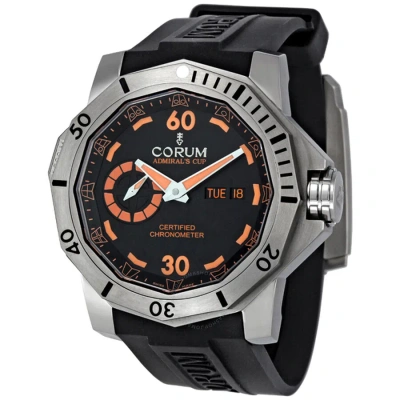 Corum Admirals Cup Deep Dive Automatic Black Dial Men's Watch 947950040371an15 In Black / Tan