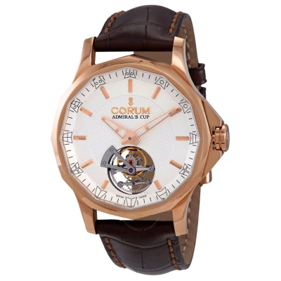 Corum Admirals Cup Legend 42 Tourbillon Micro-rotor Automatic Men's Watch 029.101.55/0002.fh12 In Admiral / Brown / Gold / Grey / Rose / Rose Gold / Skeleton