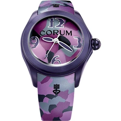 Corum Bubble 42 Automatic Purple Camoflage Dial Unisex Watch 082.413.98/0390 Ca03