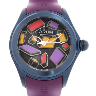 Corum Bubble Automatic Black Dial Men's Watch 082.312.98/0390 Sa01 In Purple