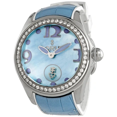 Corum Bubble Diamond Blue Dial Unisex Watch 295.100.47/0011 Pn05
