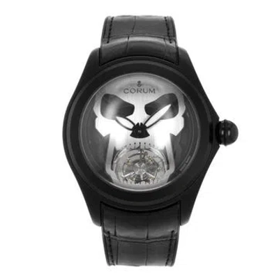 Pre-owned Corum Bubble Skull Flying Tourbillon Watch In Multi