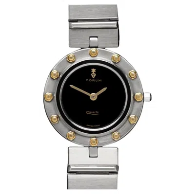 Pre-owned Corum Clipper Club Ladies 2-tone Quartz Watch - Stainless Steel & 18k Gold In Multi