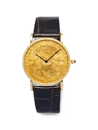 Pre-owned Corum Coin 35mm Watch In Gold