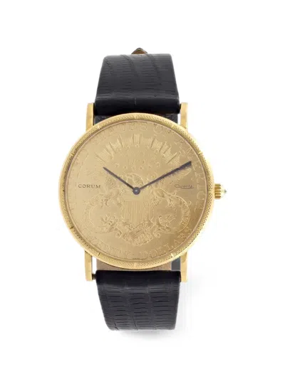 Pre-owned Corum Coin 36mm Watch In Gold