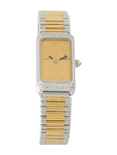 Pre-owned Corum Ingot Watch, 17mm In Multi