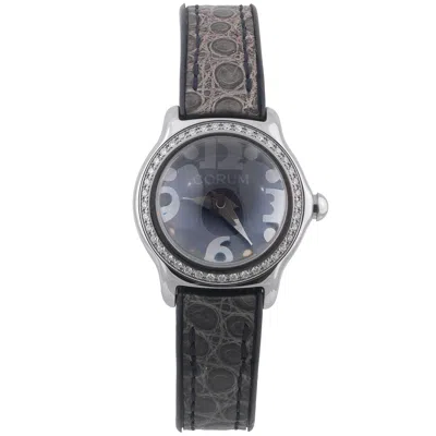 Pre-owned Corum Ladies 26mm Stainless Steel Diamond Bubble Quartz Watch, 2000s In Multi