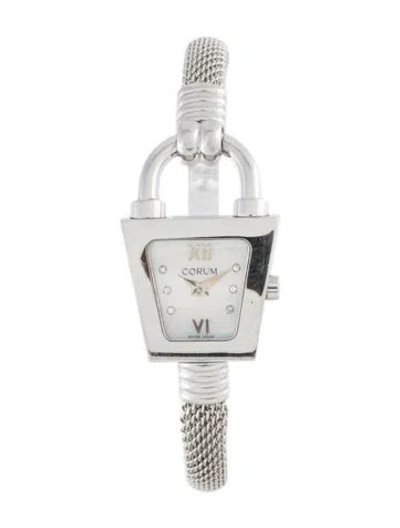 Pre-owned Corum Padlock Watch, 20mm In Multicolor