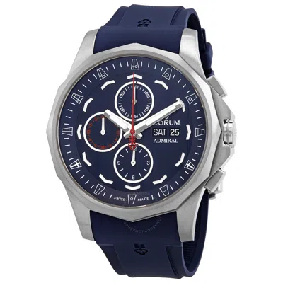 Corum Admirals Cup Legend Chronograph Automatic Blue Dial Men's Watch A077/04177 In Admiral / Blue / Grey / White