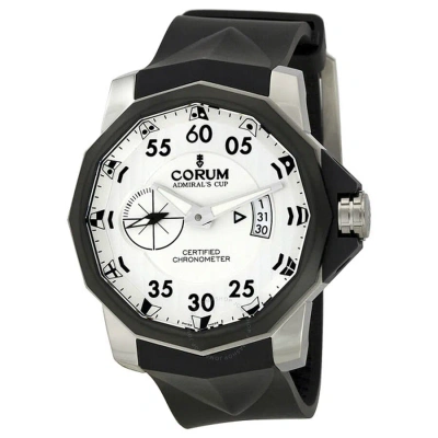Corum Admirals Cup Silver Dial Men's Watch 947.951.94/0371-ak14 In Black