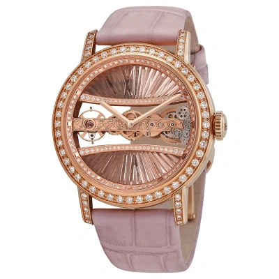 Corum Golden Bridge Hand Wind Diamond Ladies Watch B113/03200 In Gold / Pink / Rhodium / Rose / Rose Gold