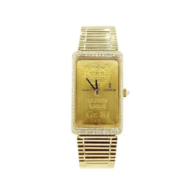 Corum Ingot Quartz Diamond Gold Dial Unisex Watch 42400