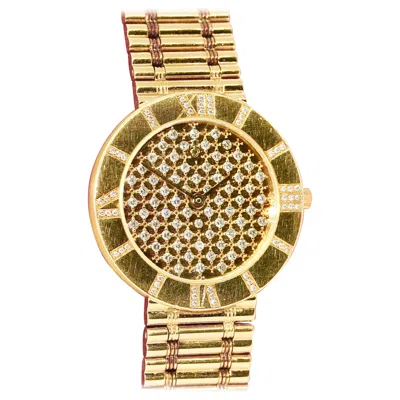 Pre-owned Corum Romvlvs, Romulus Ladies Wristwatch, 18 Karat Gold And Diamonds In Multi