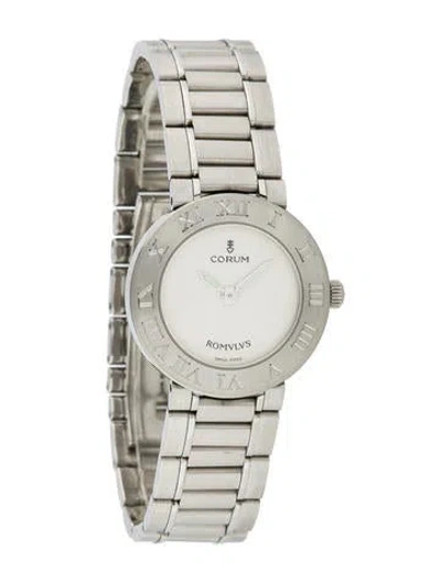 Pre-owned Corum Romvlvs Watch In Silver