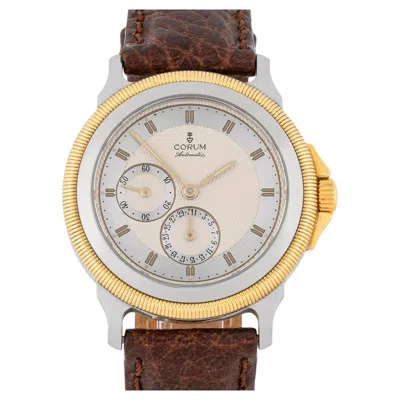 Pre-owned Corum Temps Mecanique 36mm Steel And Gold Case In Multi