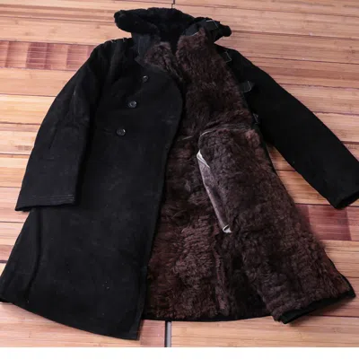 Pre-owned Corund™ Bekesha Sheepskin Coat Tulup Russian Winter Coat Bekesha | Sizes M-11xl/ru48-72 In Black