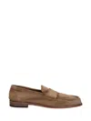 Corvari 1867 Suede Loafers With Almond Silhouette In Brown