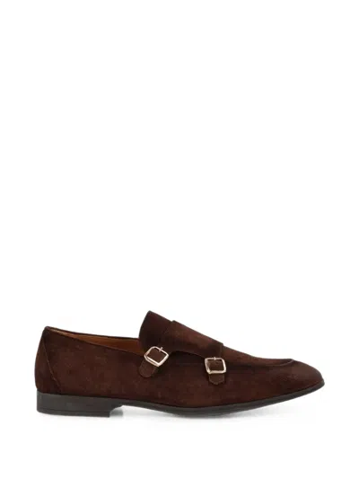 Corvari Double-strap Monk Shoes In Brown