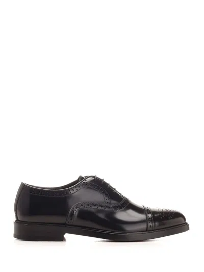 Corvari Duilio Classic Leather Shoe Lace-up Shoes Black