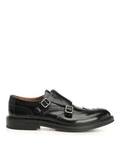 Corvari Duilio Double Buckle Shoe In Black
