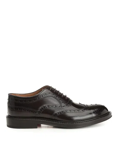 Corvari Duilio Shoe In Brushed Leather In Brown