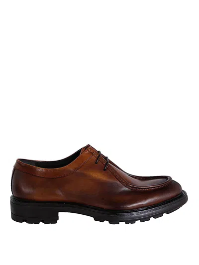 CORVARI ZAPATOS CON CORDONES - MARRÓN