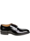 Corvari Leather Derby Shoes In Black
