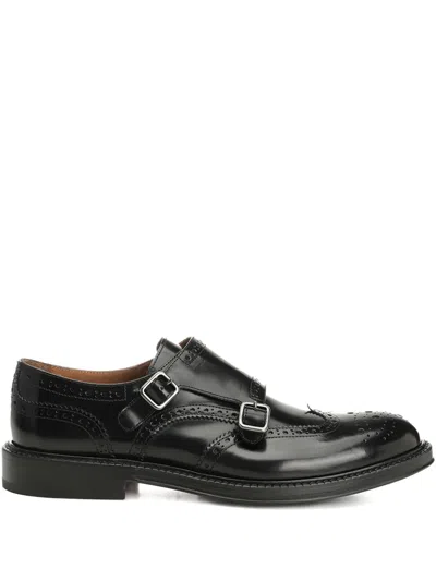 Corvari Leather Loafers In Black