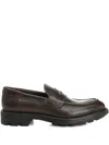 Corvari Leather Loafers In Brown