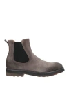 Corvari Man Ankle Boots Grey Size 12 Leather In Gray