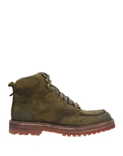 Corvari Man Ankle Boots Military Green Size 9 Soft Leather