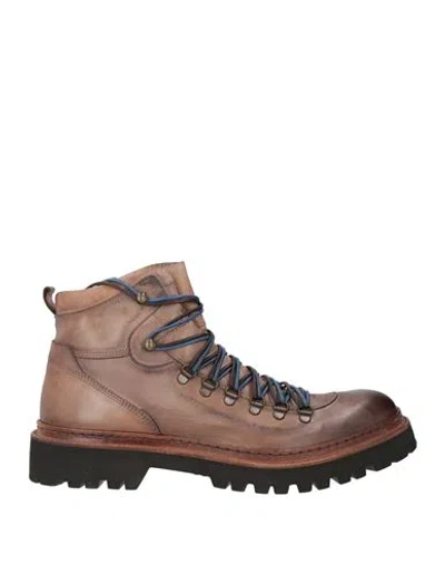 Corvari Man Ankle Boots Taupe Size 11 Leather In Brown