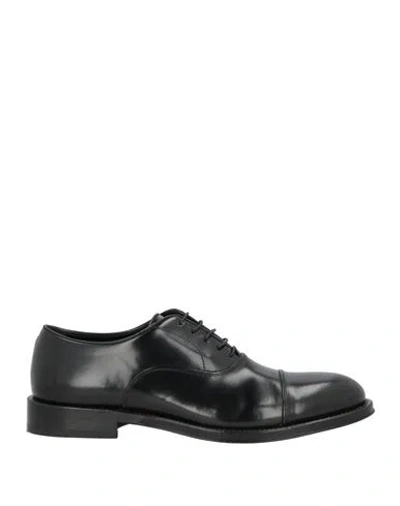 Corvari Man Lace-up Shoes Black Size 10 Leather