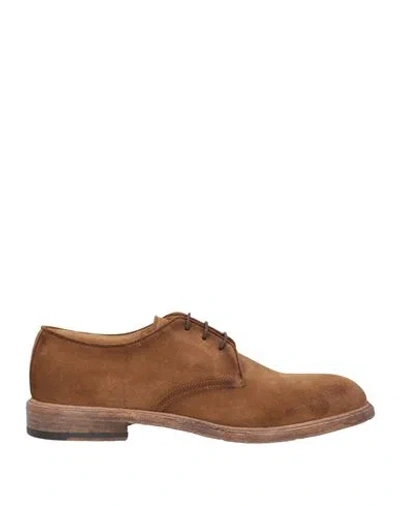 CORVARI CORVARI MAN LACE-UP SHOES BROWN SIZE 9 LEATHER