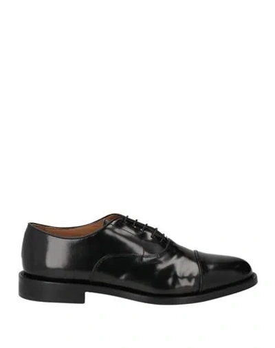 Corvari Man Lace-up Shoes Black Size 9.5 Leather