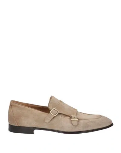 Corvari Man Loafers Beige Size 9.5 Leather In Multi