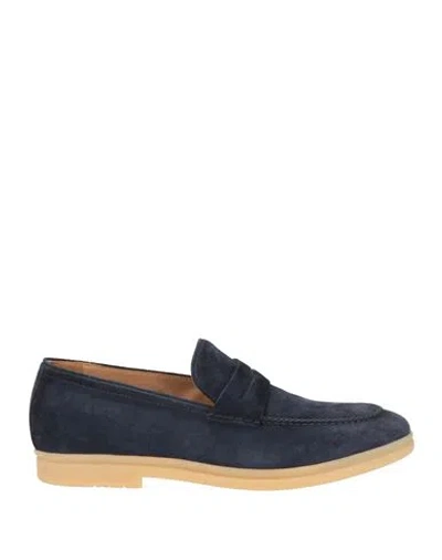 Corvari Man Loafers Midnight Blue Size 7 Leather