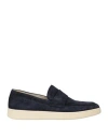 Corvari Boat Penny Loafers In Blue